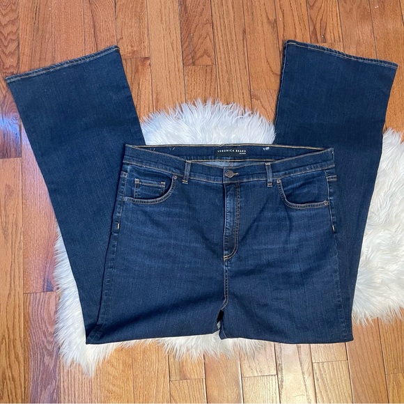 Veronica Beard Beverly Skinny Flare High Rise Jeans Size 22 - Picture 17 of 17